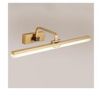 CXYWBD Sconces Wall Lamp Long Strip Bathroom Lamps Makeup Lights LED Linear Vanity Light Fixture Adjustable Mirror Front Lamp-Copper-38cm,Copper-53cm