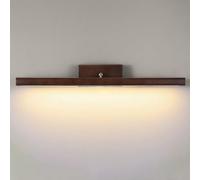 CXYWBD Wood Long Strip Wall Light Linear Specchio lineare Lampada tridimensibile Dimmabile Pronzo della Parete a LED per l'armadio di vanità del Bagno T-155 (40 cm/15,7 Pollici)