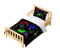 CXYXHW Set di Biancheria da Letto Gamepad per Bambini, 2 Pezzi, 90 x 190 cm, Copripiumino Singolo con 1 Federa,con Chiusura Lampo (Gamepad B, 90 x 190 cm)