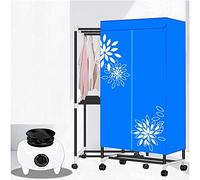 CXYZM Essiccatore Portatile, asciugacapelli elettrici da 1100 W Macchina a Doppio Strato Abbraccio impilabile, con Ruote per Appartamenti, Camper, Lavanderia e Altro (Colore: Blu)