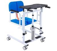 CXYZM Sedia di trasferimento del paziente con seduta divisa a 180° e sollevamento idraulico per l'assistenza domiciliare e infermieristica per anziani