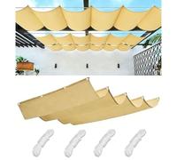 CXYZM Vela retrattile dell'ombra di Wave, baldacchino UV resistente della pergola del blocco del poliestere dell'acqua per il patio all'aperto