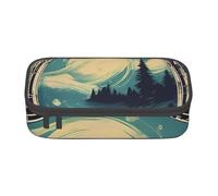 Cxzmnba Astuccio per ragazzi e ragazze, essenziale per il rientro a scuola, per studenti, con scritta in lingua inglese "Not All Who Wander are Lost 1", Nero , Taglia unica, Organizer per borse