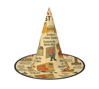 Cxzmnba Berlin See Travel Guide - Cappello da festa per Halloween, festival, travestimenti e cosplay, taglia unica, confezione da 2