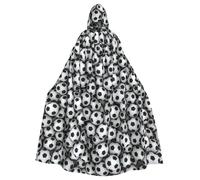Cxzmnba Mucchio di palloni da calcio, unisex, per cosplay, Halloween, mantello con cappuccio, mantello per feste