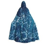 Cxzmnba Sea seen from the top, mantello unisex per cosplay, Halloween, con cappuccio, mantello per feste
