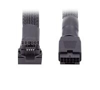 CY 12VHPWR ATX3.0 PCI-E 5.0 - Cavo modulare da maschio a femmina ad angolo verso l'alto, prolunga da 90 gradi, 17 cm, compatibile con scheda grafica 3080 3090TI PSU 16Pin 12+4P