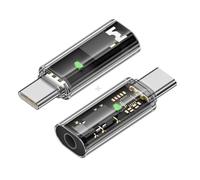 CY 2 pz/lotto Adattatore audio Tipo C USB-C a 3,5 mm Audio AUX e scheda audio MIC Adattatore 16 bit 48 kHz compatibile con laptop tablet telefono