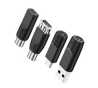 CY 4 pezzi/lotto USB 2.0 Tipo-A Tipo-C USB-C a PS2 Tastiera PS/2 Mouse Adattatore maschio-femmina Mini-Din 6Pin
