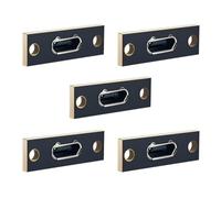 CY 5 pezzi/set fai da te OEM Micro-USB 5 pin femmina tipo B presa connettore pannello tipo montaggio con scheda PC USB 2.0 pinout