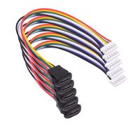CY 5 pz/set FAI DA TE OEM Tipo C Presa Femmina a 6Pin Header Passo del Cavo = 2.0mm Tipo di Montaggio Latch DC 5 V/20 V PD di Alimentazione