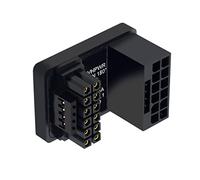 CY Adattatore 12VHPWR ATX3.0 PCI-E 5.0 Power Modular Adapter 12+4Pin a 12+4 16Pin angolo superiore 360 gradi opposto forma U indietro angolare per 4080 5090TI 16Pin 12+4P scheda grafica
