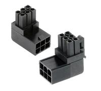 CY Adattatore 2 pz/lotto ATX 8P Maschio a Femmina 90 Gradi Su Giù Angolato di Potenza Intestazione Adattatore per GPU Scheda Grafica