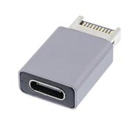 CY Adattatore Adattatore dati USB 3.1 per pannello frontale maschio da tipo E a tipo C USB-C femmina