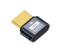 CY Adattatore Adattatore display virtuale 4K HDMI 1.4 DDC EDID Dummy Plug Headless Ghost Display Emulator HDTV Colore nero 4K@60Hz