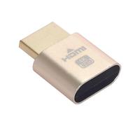 CY Adattatore Adattatore per display virtuale 4K HDMI 1.4 DDC EDID Dummy Plug Emulatore di display fantasma senza testa HDTV Colore oro 4K@60Hz
