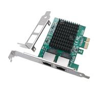 CY Adattatore cavo di rete LAN Ethernet Gigabit 1000Mbps Dual Ports 2500Mbps 2,5Gbps a PCI-E PCI Express 1x GBE per scheda madre desktop