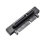 CY Adattatore convertitore di estensione SATA 22 pin 7+15 maschio a SATA 22P femmina ad angolo di 90 gradi verso il basso