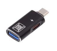 CY Adattatore da 10 Gbps USB-C Type-C a USB 3.0 femmina OTG & DC 5 V convertitore di corrente per tablet, UC-035-AC-HX