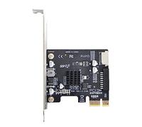 CY, Adattatore da Pannello Frontale USB 3.1 Type-E & USB 3.0 a 20 Pin a PCI-E 1X Express per Scheda Madre, 5 Gbps