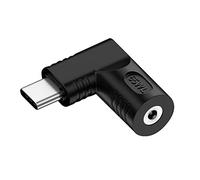 CY Adattatore DC 20 V, jack 4,0 x 1,3 mm, ingresso a uscita USB-C Type-C 90 gradi, spina ad angolo retto, adattatore di ricarica 65 W
