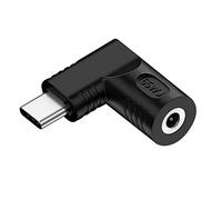 CY Adattatore DC 20 V, jack 4,8 x 1,7 mm, ingresso a uscita USB-C Type-C 90 gradi, spina ad angolo retto, adattatore di ricarica 65 W