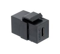 CY Adattatore di accoppiamento jack Keystone di estensione USB-C femmina a tipo C femmina USB2.0 per pannello a parete Cavo USB