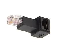 CY Adattatore di estensione di rete Ethernet LAN maschio da 5 a 8 pin maschio 8P8C FTP STP UP Cat 5e ad angolo retto