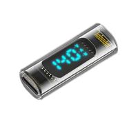 CY Adattatore Display LED intelligente di tipo C trasparente Adattatore di estensione USB-C femmina-femmina USB4.0 40 Gbps 140 W Rilevatore di tester di monitoraggio della tensione di corrente