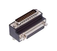 CY Adattatore DSUB parallelo LPT AES/EBU DB25pin dado maschio a femmina vite adattatore di prolunga spina DB spina 90 gradi angolo verso l'alto, DB-008-UP-HX