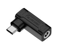 CY Adattatore Jack DC 140W 100W Ingresso 5,5x2,5mm a USB-C Type-C Adattatore per caricabatterie per telefono cellulare angolato a 90 gradi