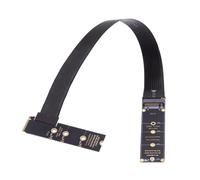 CY Adattatore NGFF M-Key NVME maschio a femmina estensione cavo PCI Express 30 cm angolo retto tipo 90 gradi PCI-E 4.0 per scheda madre SSD 2230/2242/2260/2280