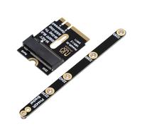 CY Adattatore PCI-E 4.0 con staffa per scheda madre laptop SSD 2280 NGFF A+E-Key maschio a NVME M-key femmina