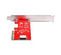 CY Adattatore PCI-E 4.0 Express 4.0 x4 a Oculink SFF-8612 SFF-8611 Host per SSD PCIe con Staffa