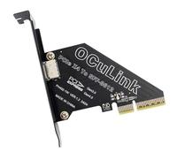 CY Adattatore PCI-Express 4.0 PCIE 4x per scheda host Oculink SFF-8612 SFF-8611 per dock per scheda grafica esterna U.2 SSD eGPU