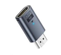 CY Adattatore per display virtuale 4K HDMI 1.4 maschio-femmina, estensione DDC EDID Dummy Plug, emulatore di visualizzazione fantasma senza schermo per HDTV 4K@60Hz (colore blu)