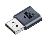 CY Adattatore per display virtuale DP, DisplayPort, connettore fittizio, emulatore ghost headless 4K@17Hz con illuminazione LED blu