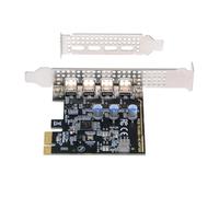 CY Adattatore scheda di espansione HUB PCI Express per scheda madre, 4 porte USB 3.1 Gen1 Type-C USB-C femmina a PCI-E, 5 Gbps, con supporto a basso profilo uPD720201