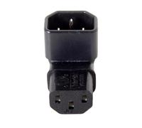 CY - Adattatore, spina IEC C14 a 90 gradi femmina IEC C13, adattatore di prolunga di corrente, convertitore AC