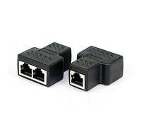 CY Adattatore STP UTP Cat6 RJ45 8P8C Plug to Dual RJ45 Splitter Network Ethernet Patch Cord Adapter