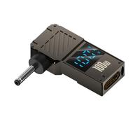 CY Adattatore Tipo-C Ingresso USB-C a Jack DC 3.0x1.1mm Display LED intelligente Potenza in uscita 100W Carica PD 20V 5A Adattatore da 65W per laptop