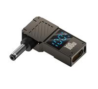 CY Adattatore Tipo-C Ingresso USB-C a Jack DC 4.0x1.3mm Display LED intelligente Potenza di uscita 100W Carica PD 20V 5A Adattatore da 65W per laptop