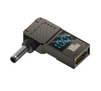 CY Adattatore Tipo-C Ingresso USB-C a Jack DC 4,5x3,0mm Display LED intelligente Potenza in uscita 100W Carica PD 20V 5A Adattatore da 65W compatibile con DELLLaptop