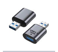 CY Adattatore USB 3.0/3.1 Tipo A femmina a USB 3.0/3.1 A maschio Adattatore dati 10Gbps Estensione per Laptop Desktop