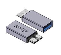 CY Adattatore USB-C USB 3.1 tipo A femmina a Micro USB 3.0 maschio, adattatore dati da 10Gbps per SSD di laptop