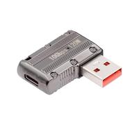 CY Adattatore USB-C USB 3.1 Tipo C Femmina a USB 3.0 Tipo-A Maschio 90 gradi ad angolo retto Tipo piatto 10 Gbps Dati 120 W Adattatore di alimentazione Mecha Cyberpunk Style