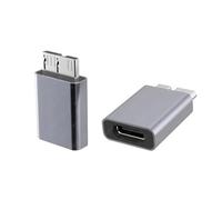 CY Adattatore USB-C USB 3.1 Tipo C femmina verso Micro USB 3.0 maschio Adattatore dati 10 Gbps Alimentazione dati per disco SSD di computer portatile