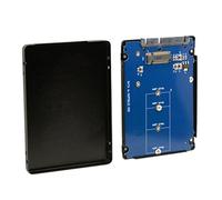 CY B + m Key socket 2 M.2 NGFF (SATA) SSD a 2.5 SATA scheda adattatore compatibile con cassa in metallo nero