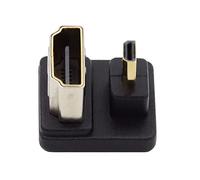 CY Cavo 4K 360 gradi verso il basso opposto a forma di U posteriore angolato Micro HDMI 1.4 maschio a HDMI femmina convertitore adattatore di estensione