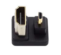 CY Cavo 4K 360 gradi verso l'alto opposto a forma di U posteriore angolato Micro HDMI 1.4 maschio a HDMI femmina convertitore adattatore di estensione